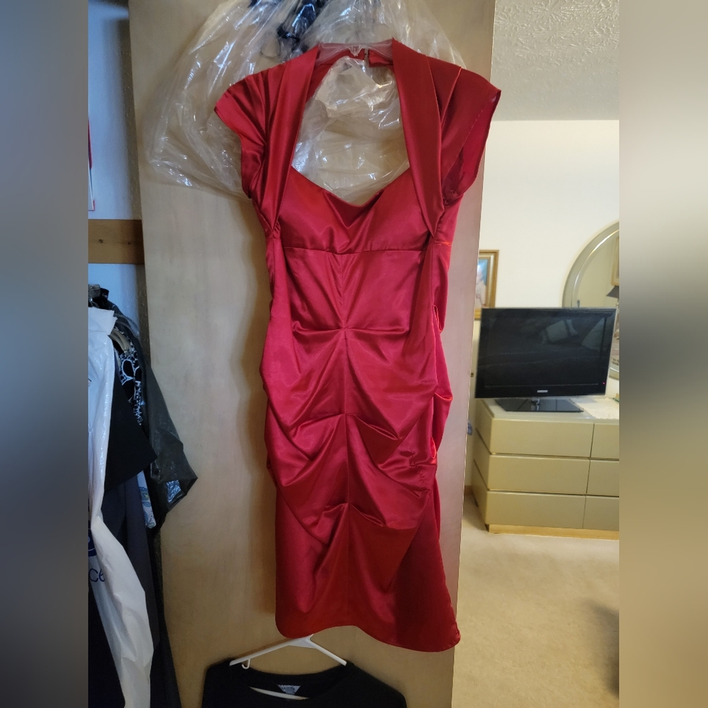 Morgan and Co red dress